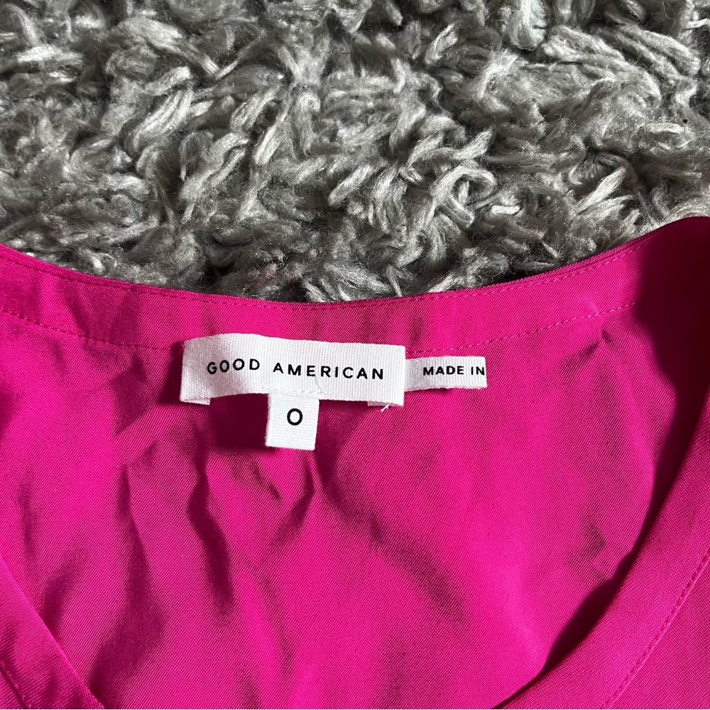 GOOD AMERICAN
Good Touch Cutaway Woven Tank In Hawiian Pink size 0 - Picture 4 of 7